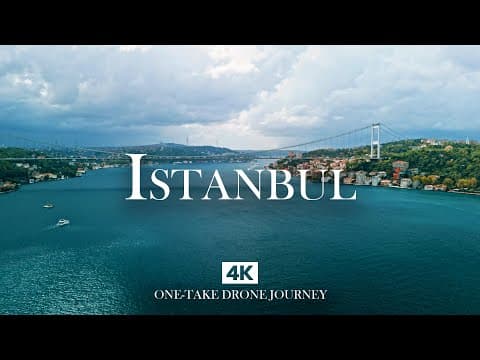 ISTANBUL in 4K – Relaxing Piano & Kanun Over Bosphorus Bridge and Waterfront - One Take