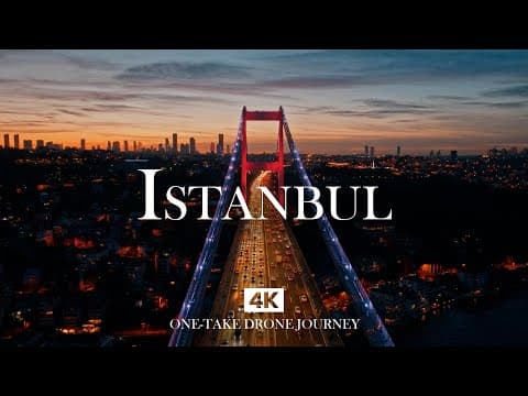 ISTANBUL in 4K – Mystic Anatolian Night Music Over the Bosphorus