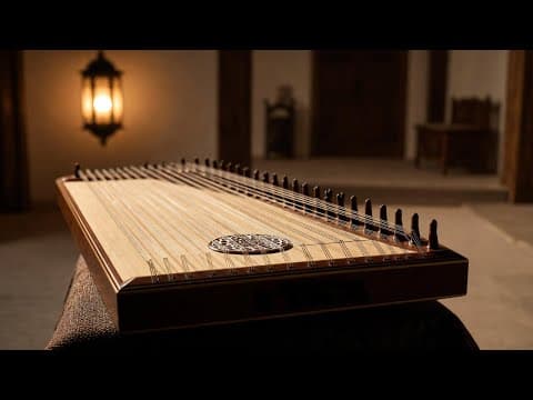 موسيقى القانُون المهدئة لجلسات التفكير الروحي الطويلة في الليل