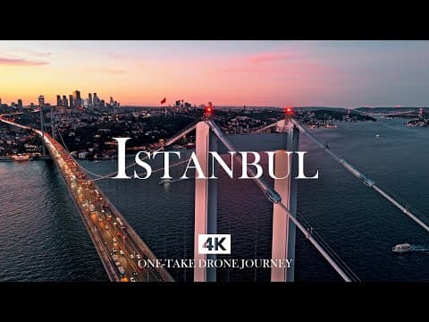 ISTANBUL in 4K – Sunset Ferry Ride with Relaxing Piano & Kanun