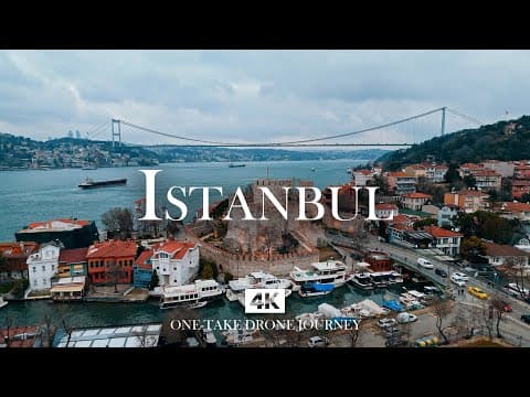 ISTANBUL in 4K – Relaxing Music Along the Bosphorus | Rumeli Fortress Drone Journey