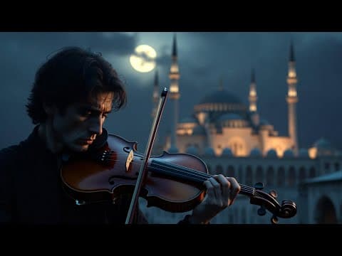 أنغام الكمان الشرقي في صمت الليل