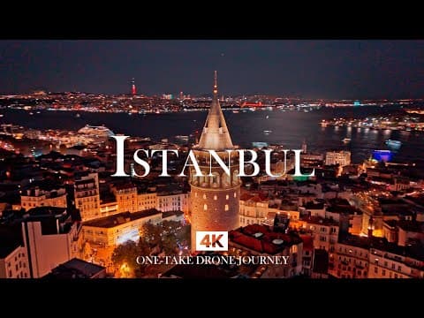 ISTANBUL in 4K – One-Take Bosphorus Flight with Ud, Kanun and Soft Piano