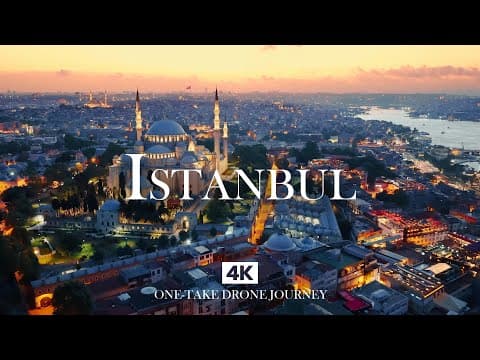 ISTANBUL in 4K – Mystic Turkish Sound with Piano, Oud & Kanun Above Suleymaniye